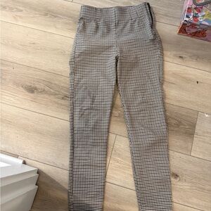 Zara Black & White Houndstooth Skinny Pants